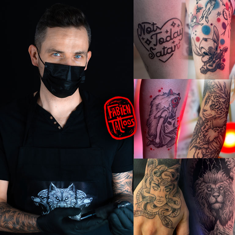 Tatoueur basé à strasbourg accompagné de ses réalisations Fabien Tattoos