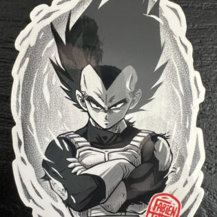 Sticker vegeta dragon ball fabien tattoo tatoueur strasbourg