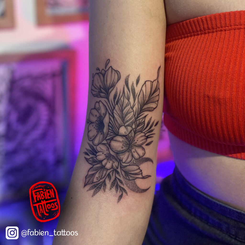 tatouage fleur floral tatoueur strasbourg