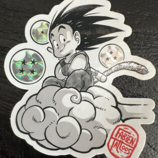 Sticker sangoku nuage magique tatoueur strasbourg fabien tattoos