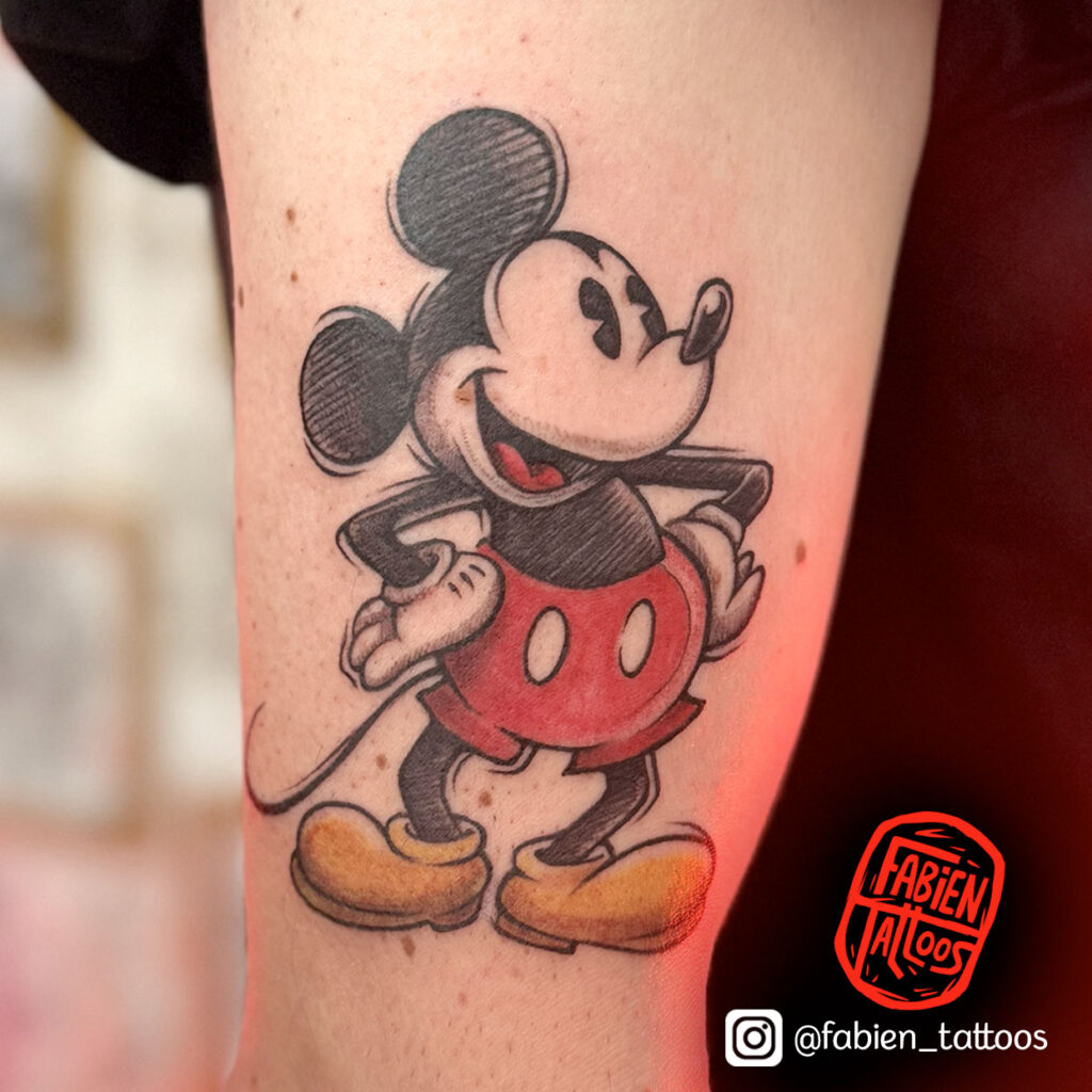 Tatoueur Strasbourg Disney Tatouage Mickey Couleur