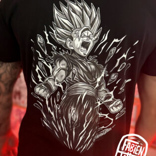 T shirt Manga DBZ Gohan tatoueur strasbourg Fabien Tattoos