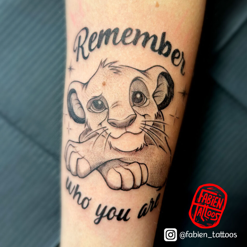 Tatoueur Disney Strasbourg Tatouage Simba Roi Lion