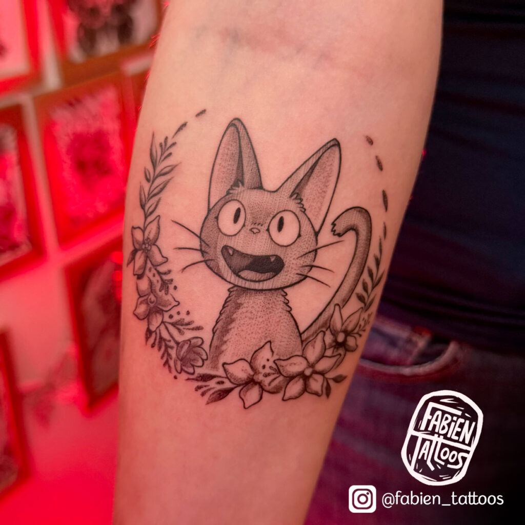 Tatouage Kiki Petite Sorciere Tatoueur Manga Strasbourg Fabien Tattoos
