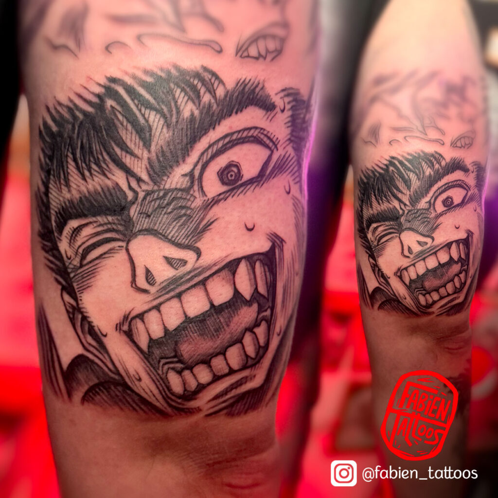 Tatouage Berserk Guts Tatoueur Manga Strasbourg Fabien Tattoos