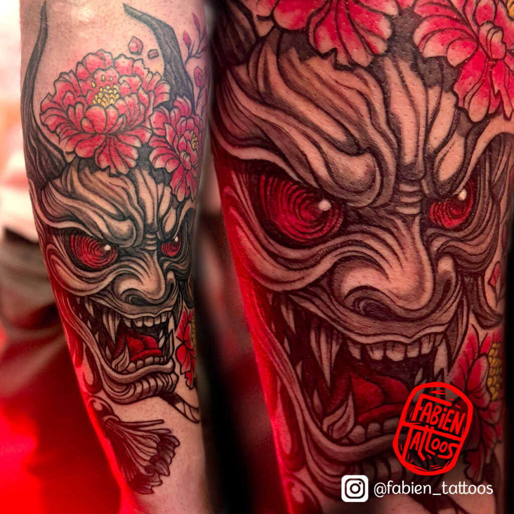 Tatoueur Japonais Strasbourg Tatouage Oni Demon Japonais Fabien Tattoos