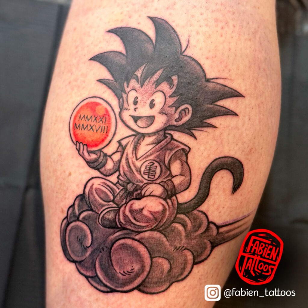 Tatouage Sangoku Dragon Ball Tatoueur Manga Strasbourg Fabien Tattoos