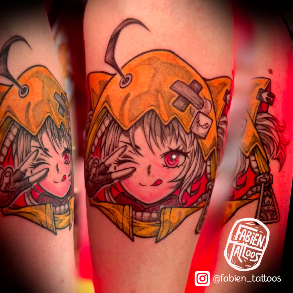 Tatouage manga couleur strasbourg fabien tattoos