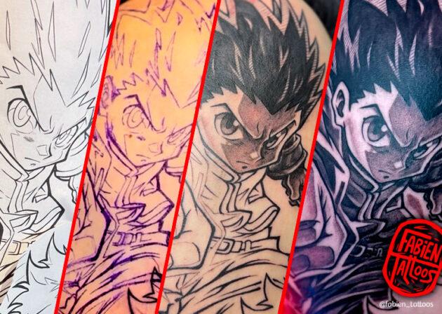 Les 4 étapes clés d'une séance de tatouage manga à Strasbourg : du dessin papier au résultat final